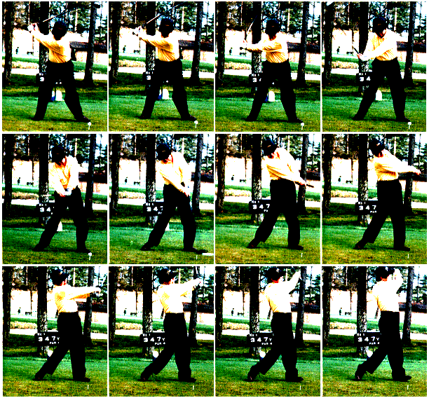 ゴルフの分解写真